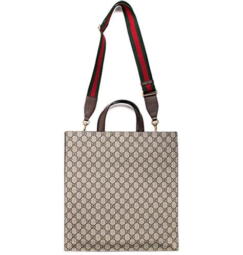 gucci tote with strap|Gucci unisex tote.